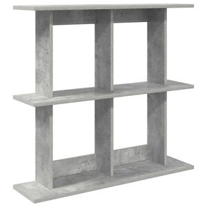 vidaXL Falpolc Falra szerelhető Betonsz&uuml;rke 80 x 20 x 75 cm Szerelt Fa