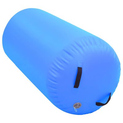 vidaXL kék PVC felfújható tornahenger pumpával 120 x 90 cm