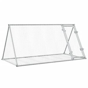 vidaXL sz&uuml;rke horganyzott ac&eacute;l ny&uacute;lketrec 200 x 105 x 91 cm