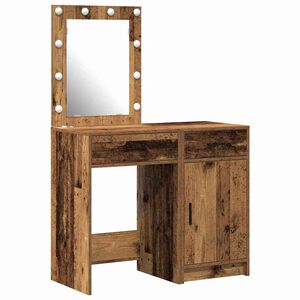 vidaXL &Ouml;lt&ouml;zk&ouml;dőasztal fi&oacute;kkal 2 pcs Barna 50 x 41 x 135 cm Faanyag