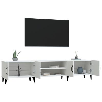 vidaXL fehér szerelt fa TV-szekrény 180 x 31,5 x 40 cm