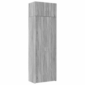 vidaXL sz&uuml;rke sonoma sz&iacute;nű szerelt fa t&aacute;rol&oacute;szekr&eacute;ny 70x42,5x225 cm