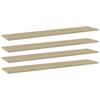 vidaXL 4 db sonoma-t&ouml;lgy sz&iacute;nű forg&aacute;cslap k&ouml;nyvespolc 100x20x1,5 cm