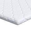 vidaXL K&oacute;kusz Topper Feh&eacute;r 70 x 200 cm Jacquard sz&ouml;vet