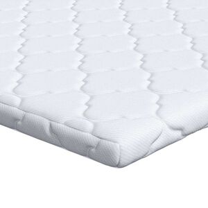 vidaXL K&oacute;kusz Topper Feh&eacute;r 70 x 200 cm Jacquard sz&ouml;vet
