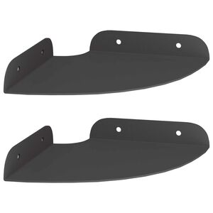 vidaXL Lebegő polc polcokkal t&aacute;rol&oacute;val 2 pcs Fekete 15 x 15 x 2 cm