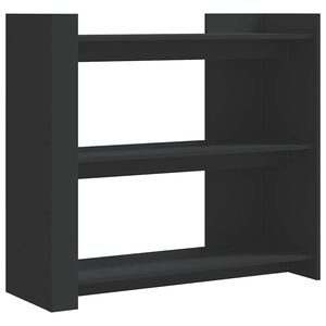 vidaXL fekete szerelt fa t&aacute;lal&oacute;asztal 100x35x90 cm