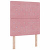 vidaXL Boxrugós ágy fejtámlával Rózsaszín 80 x 200 cm Bársony
