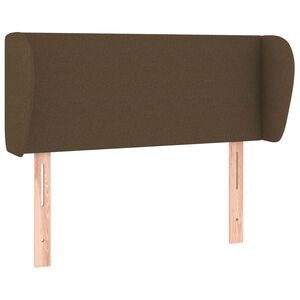 vidaXL s&ouml;t&eacute;tbarna sz&ouml;vet fejt&aacute;mla sz&aacute;rnyakkal 83x23x78/88 cm