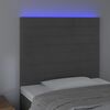 vidaXL s&ouml;t&eacute;tsz&uuml;rke b&aacute;rsony LED-es fejt&aacute;mla 90x5x118/128 cm