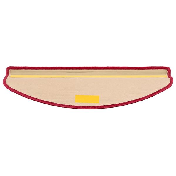 vidaXL 15 db piros &ouml;ntapad&oacute; l&eacute;pcsőszőnyeg 65 x 21 x 4 cm