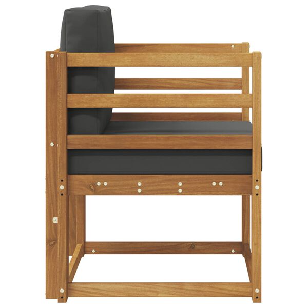 vidaXL K&uuml;lt&eacute;ri kanap&eacute; T&ouml;m&ouml;r ak&aacute;cfa &eacute;s poli&eacute;szter Term&eacute;szetes