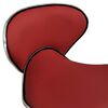 323679 vidaXL Salon Spa Stool Wine Red Faux Leather
