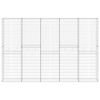 vidaXL horganyzott ac&eacute;l gabion fal fed&eacute;llel 300 x 30 x 200 cm