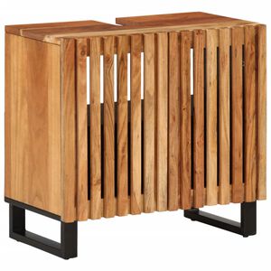 vidaXL t&ouml;m&ouml;r ak&aacute;cfa f&uuml;rdőszobai mosd&oacute;szekr&eacute;ny 62 x 34 x 58 cm