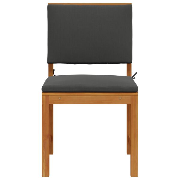 vidaXL Kerti Szék 2 pcs Barna 50 x 50 x 91cm Tömör akácfa