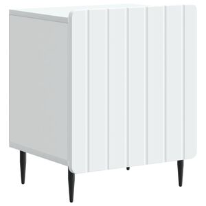vidaXL &Eacute;jjeliszekr&eacute;ny Feh&eacute;r 43 x 34,5 x 52 cm Szerelt Fa
