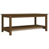 vidaXL m&eacute;zbarna t&ouml;m&ouml;r fenyőfa doh&aacute;nyz&oacute;asztal 110 x 55 x 45 cm