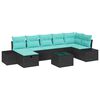 vidaXL Kanap&eacute; Szett 5 db polirattan