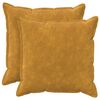 vidaXL P&aacute;rna huzat 2 db HOUTEN S&aacute;rga 60 x 60 cm Mikrosz&aacute;las Pl&uuml;ss