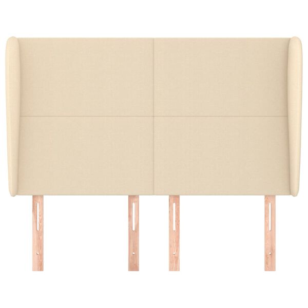 vidaXL kr&eacute;msz&iacute;nű sz&ouml;vet fejt&aacute;mla sz&aacute;rnyakkal 147 x 23 x 118/128 cm