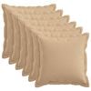 vidaXL P&aacute;rna huzat 6 db HOUTEN Kr&eacute;msz&iacute;nű 30 x 30 cm Műlensz&ouml;vet