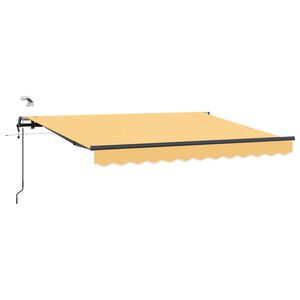 vidaXL Beh&uacute;zhat&oacute; napellenző Homoksz&iacute;n 500 &times; 300 cm Poli&eacute;szter