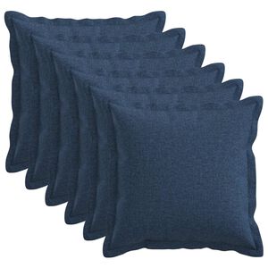 vidaXL P&aacute;rna huzat 6 pcs HOUTEN K&eacute;k 45 x 45 cm Műlensz&ouml;vet