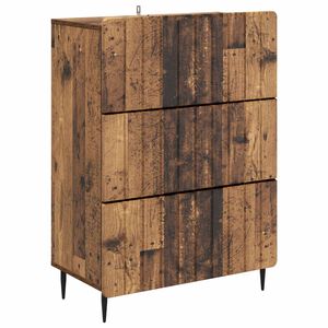 vidaXL Fi&oacute;kos szekr&eacute;ny Antik Fa 66 x 34,5 x 92 cm Szerelt Fa