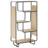 vidaXL Magas kom&oacute;d Sonoma T&ouml;lgy 80 x 37,5 x 144 cm Szerelt Fa