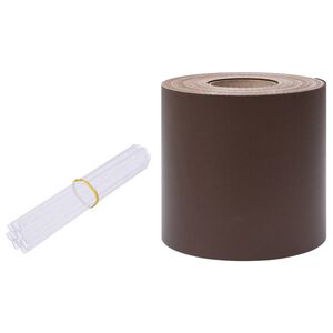 vidaXL barna PVC betekint&eacute;st g&aacute;tl&oacute; szalag 35x0,19 m
