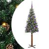 vidaXL Karcs&uacute; kar&aacute;csonyfa Z&ouml;ld 150 cm PVC &eacute;s t&ouml;m&ouml;r fenyőfa