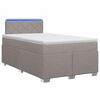 vidaXL Boxspring &aacute;gy matraccal &eacute;s LED-del T&oacute;psz&iacute;nű 120 x 200 cm Sz&ouml;vet