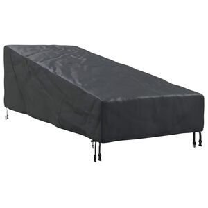 vidaXL K&uuml;lt&eacute;ri b&uacute;tor takar&oacute; 195 x 76 x 82 cm 600D Oxford Sz&ouml;vet Fekete