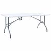 vidaXL feh&eacute;r HDPE &ouml;sszecsukhat&oacute; kerti asztal 180 x 72 x 72 cm