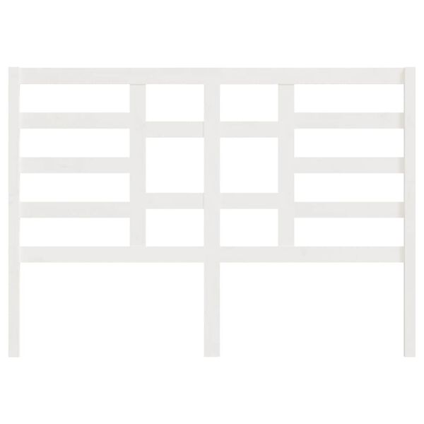 vidaXL feh&eacute;r t&ouml;m&ouml;r fenyőfa &aacute;gyfejt&aacute;mla 146 x 4 x 104 cm