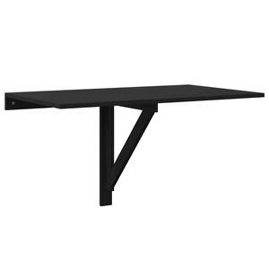 vidaXL fekete szerelt fa &ouml;sszecsukhat&oacute; fali asztal 100x60x56 cm