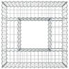 vidaXL Gabion emelt &aacute;gy Ez&uuml;st 80 x 80 x 40 cm Horganyzott ac&eacute;l