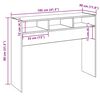 vidaXL Konzolasztal r&eacute;gi fa 105x30x80 cm műszaki fa