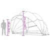 vidaXL Medence kupola Z&ouml;ld 592 x 590 x 275 cm