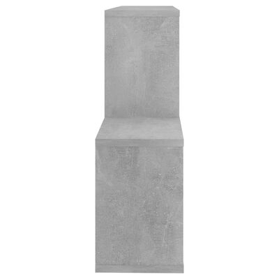 vidaXL betonszürke forgácslap fali polc 100 x 18 x 53 cm