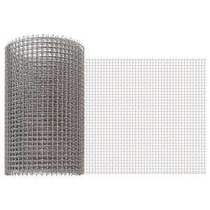vidaXL H&aacute;l&oacute;s K&eacute;pernyő 20 x 200 cm 3 Mesh Rozsdamentes ac&eacute;l 201 Ez&uuml;st