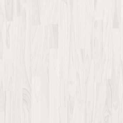 vidaXL háromszintes fehér tömör fenyőfa könyvszekrény 100x30x105 cm