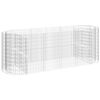vidaXL horganyzott vas gabion magas&aacute;gy&aacute;s 300x100x100 cm