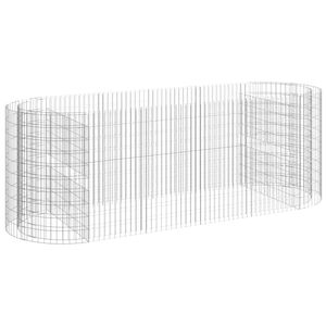 vidaXL horganyzott vas gabion magas&aacute;gy&aacute;s 300x100x100 cm