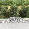 vidaXL 25 db &iacute;ves horganyzott vas gabion kos&aacute;r 300x30x40/60 cm