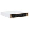 vidaXL 2 db magasf&eacute;nyű feh&eacute;r MDF lebegő fali polc 23 x 23,5 x 3,8 cm