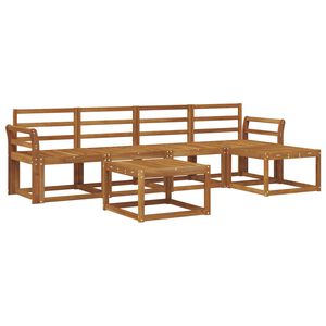 vidaXL K&uuml;lt&eacute;ri kanap&eacute; szett 6 pcs Term&eacute;szetes