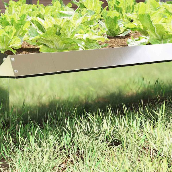 vidaXL Csiga ker&iacute;t&eacute;s Ez&uuml;st 50 x 3,5 x 25 cm Horganyzott ac&eacute;l