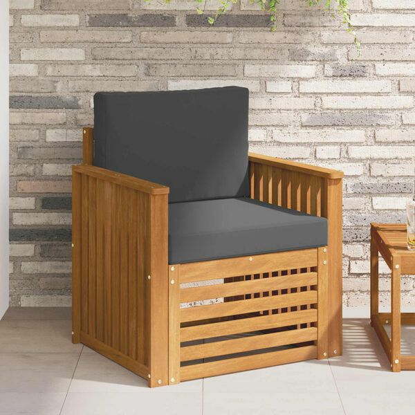 vidaXL K&uuml;lt&eacute;ri kanap&eacute; szett p&aacute;rn&aacute;val Term&eacute;szetes 71 x 63 x 73 cm